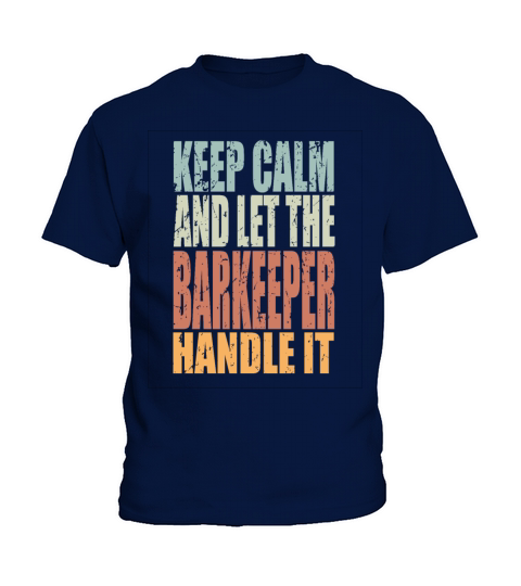 Keep Calm Barkeeper Spruch Barkeeper Gift Kids T-Shirt