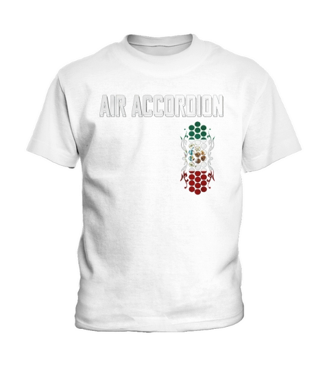 Mens Air Accordion Mexico Black TShirt from Accordion Mexico Kids T-Shirt