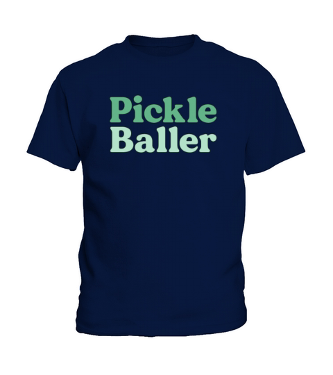 Pickle Baller Retro Pickleball Player Matching Kids T-Shirt