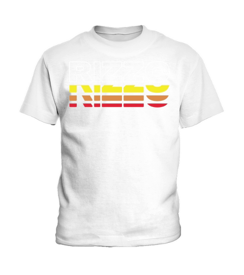 Rizzo First Name Funny Vintage Sunset Rizzo Kids T-Shirt