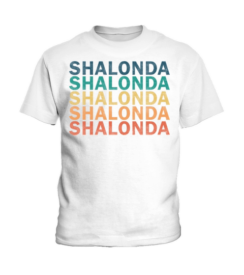 Shalonda Name T Shirt - Shalonda Vintage Retro Nam Kids T-Shirt