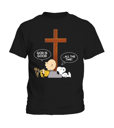 Snoopy god is good all the time Kids T-Shirt