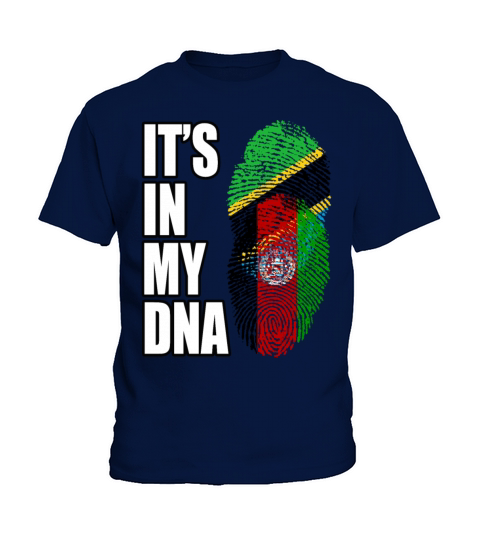 Tanzanian And Afghanistan Vintage Heritage DNA Fla Kids T-Shirt