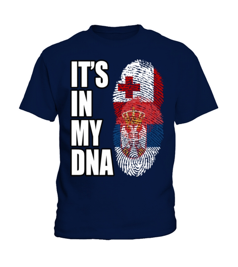 Tongan And Senegalese Mix Heritage DNA Flag Kids T-Shirt