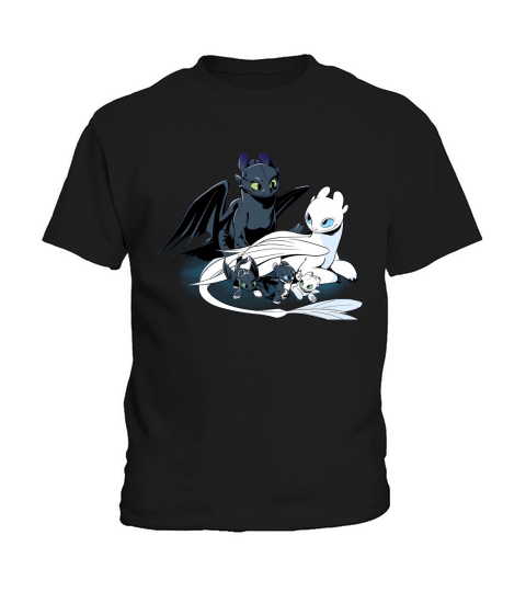 Toothless Light Fury little dragon Kids T-Shirt