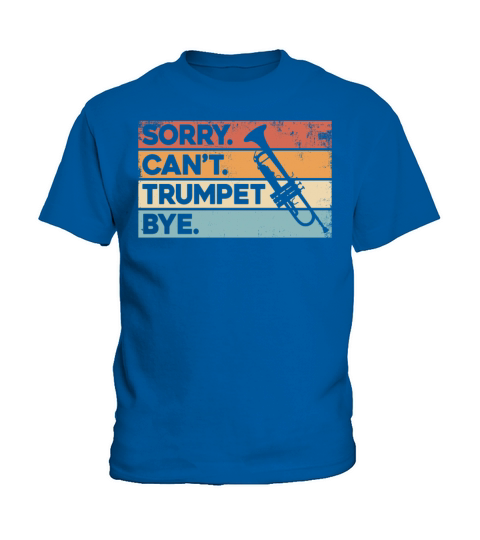 Trumpet Player Vintage Retro Kids T-Shirt