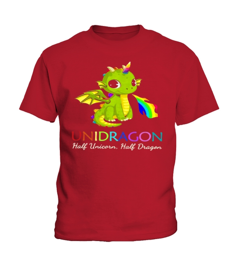 Unidragon half unicorn half unicorn LGBT Kids T-Shirt