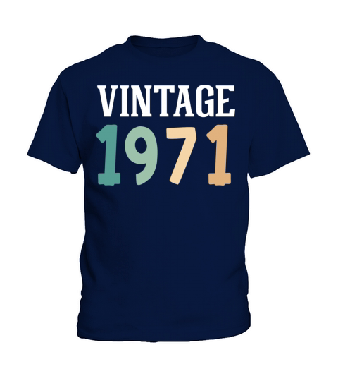 Vintage 1971 51st Birthday Kids T-Shirt