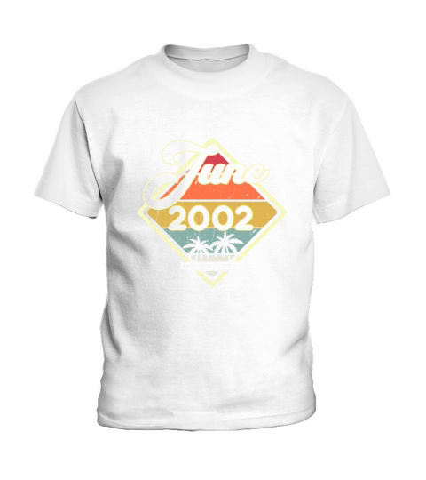 Vintage 20th Birthday June 2002 Sports Gift Kids T-Shirt