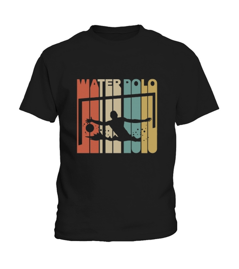 Vintage Style Water Polo Silhouette Kids T-Shirt