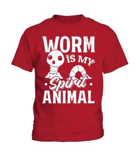 Worm Is My Spirit Animal Worm Lover Worm Kids T-Shirt
