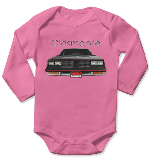 1983 Oldsmobile Hurst Front Black Long Sleeve Baby One-Piece