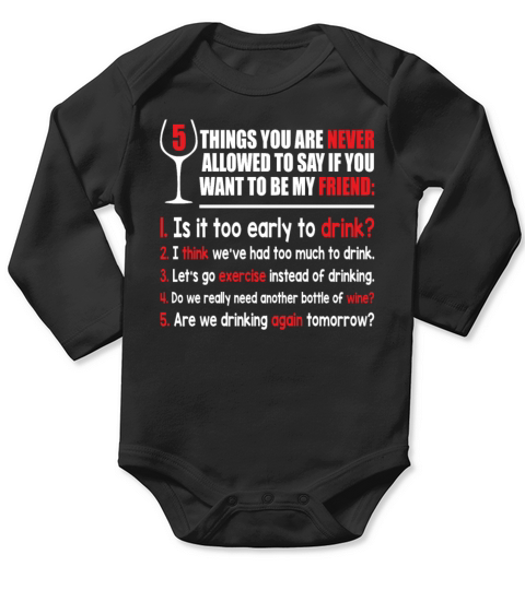 5 Things You Are Never Allowed To Say Long Sleeve Baby One-Piece
