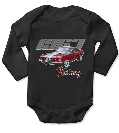 67 MUSTANG RED TSHIRT - Womenâ€™s Premium Hoodie Long Sleeve Baby One-Piece
