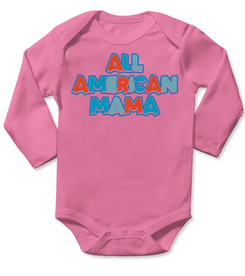 All American Mama Family Long Sleeve Baby One-Piece