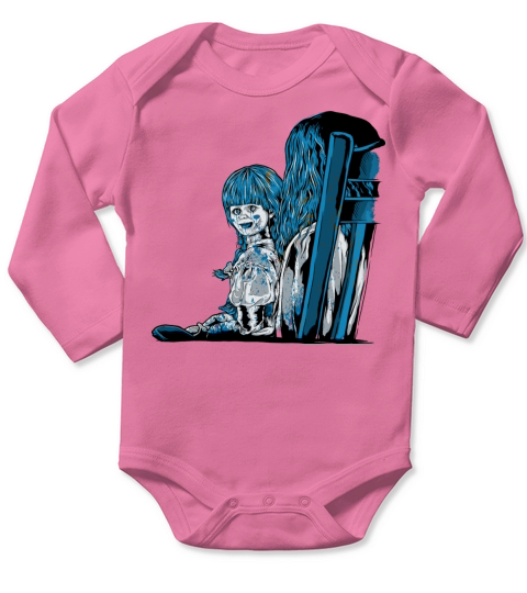 annabelle Funny friends cool friend halloween Long Sleeve Baby One-Piece