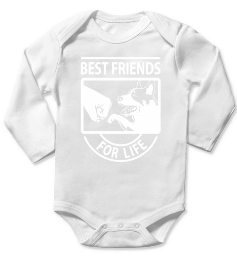 Australian Cattle Dog Best Friends For Life tshirt Long Sleeve Baby One-Piece