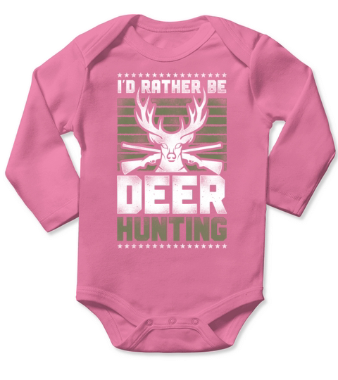 Buck Deer Hunting Hunter Vintage Long Sleeve Baby One-Piece