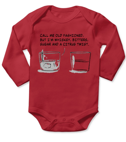 Call Me Old Fashioned Simple Long Sleeve Baby One-Piece