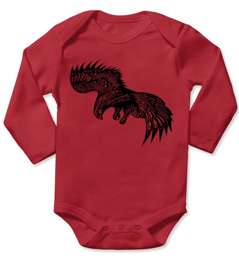 Eagle Swooping For Birders And Falconers Long Sleeve Baby One-Piece