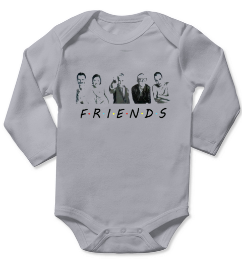Friends Trainspotting characters shirt - Ladies Flowy Tank Long Sleeve Baby One-Piece
