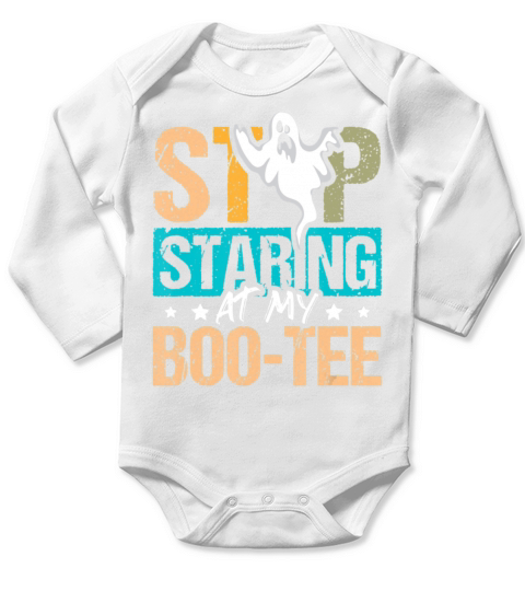 Halloween Fitness Costume Stop Staring At My Long Sleeve Baby One-Piece