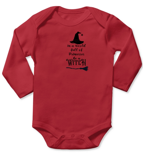 HALLOWEEN IN THE WORLD P WITCH Long Sleeve Baby One-Piece