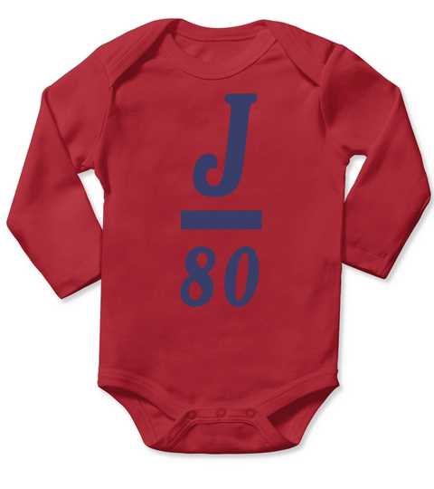 J80 sailing class logo - Mens Premium T-Shirt Long Sleeve Baby One-Piece