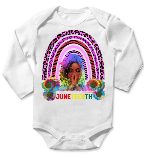 Juneteenth African American Freedom remembering Long Sleeve Baby One-Piece