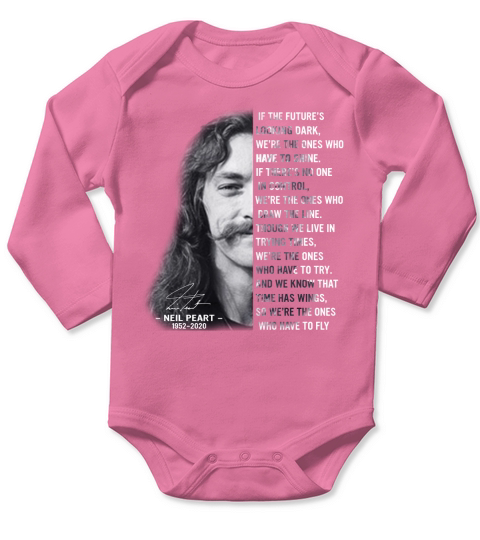 Neil Peart 1952 2020 signature Rush Everyday Glory Lyrics shirt Long Sleeve Baby One-Piece
