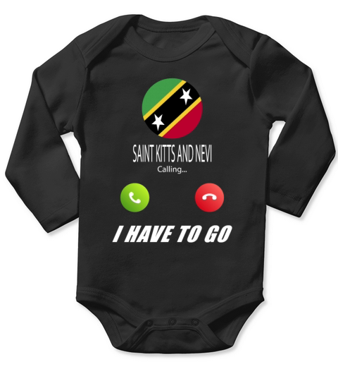 Saint Kitts and Nevis is calling Is calling Flag Long Sleeve Baby One-Piece