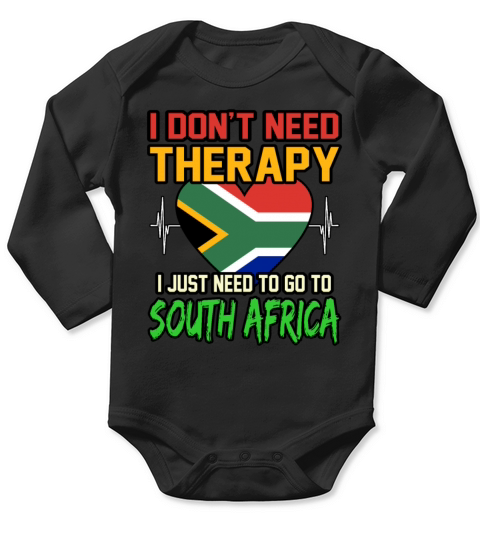 South Africa Flag Vintage Long Sleeve Baby One-Piece
