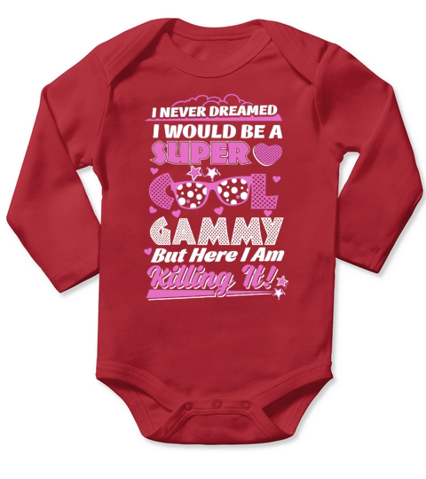 Super Cool GAMMY Tshirt Long Sleeve Baby One-Piece