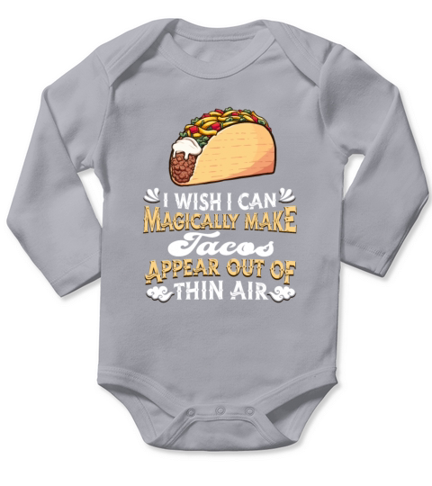 Tacos Mexican Food Long Sleeve Baby One-Piece