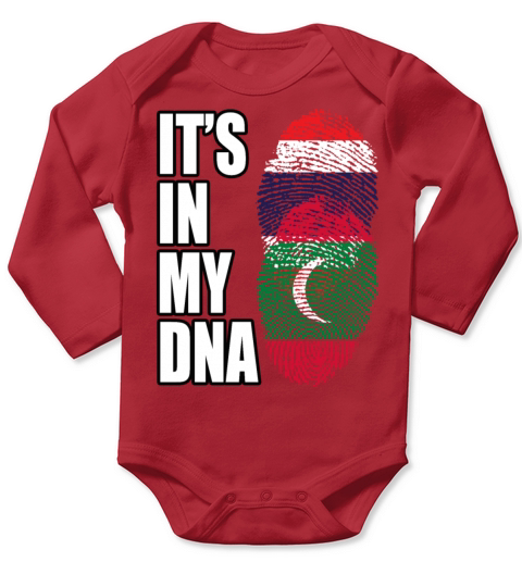 Thai And Maldivian Vintage Heritage DNA Flag Long Sleeve Baby One-Piece