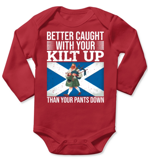 Traditional Kilt Wearing Quote For A Kilt Guy Long Sleeve Baby One-Piece