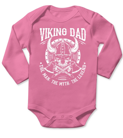 viking dad Long Sleeve Baby One-Piece