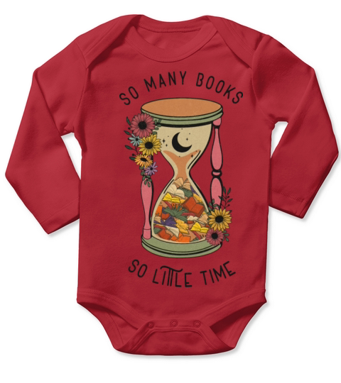 Vintage Reading Sublimation Long Sleeve Baby One-Piece