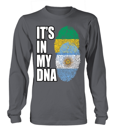 Gambian And Argentinian Mix Heritage DNA Flag Long sleeved Unisex