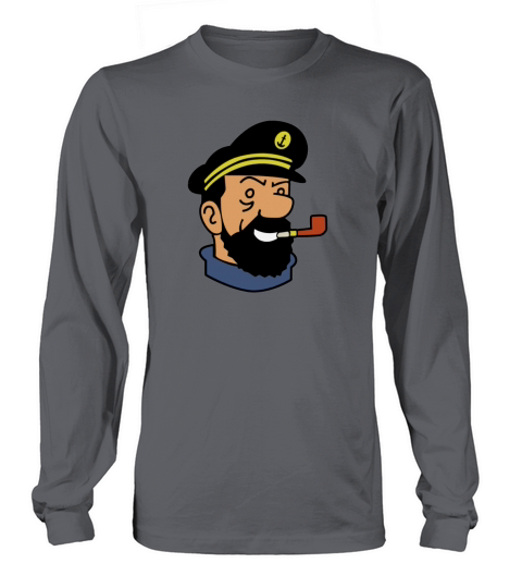 Kapitän Haddock Tim und Struppi Cartoon Comic Long sleeved Unisex