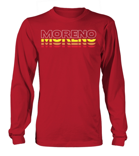 Moreno First Name Funny Vintage Sunset Moreno Long sleeved Unisex