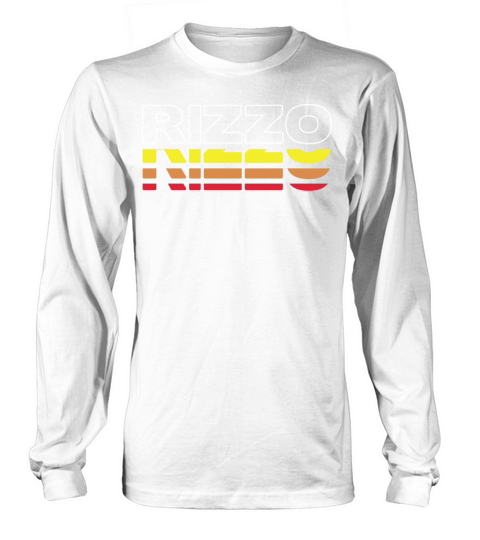 Rizzo First Name Funny Vintage Sunset Rizzo Long sleeved Unisex