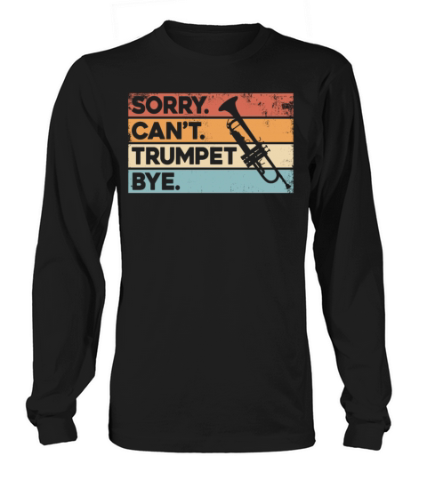 Trumpet Player Vintage Retro Long sleeved Unisex