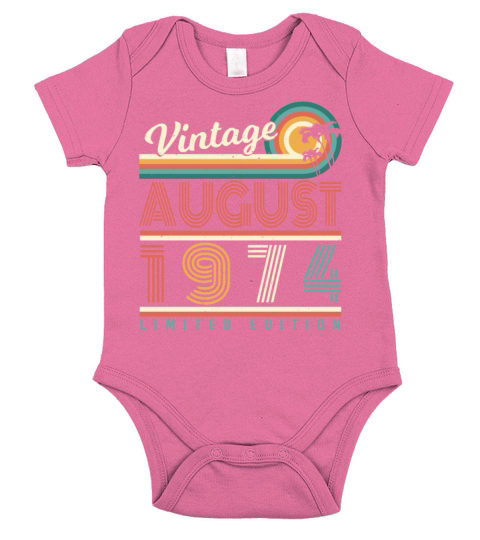 1974 August Limited Edition Short Sleeve Baby One-Piece