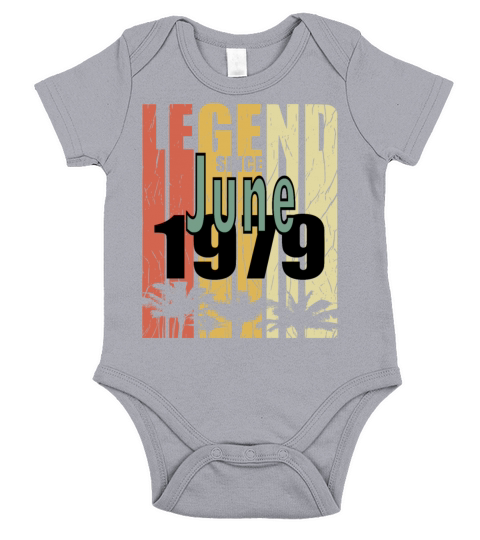 1979 vintage born in June gift Short Sleeve Baby One-Piece