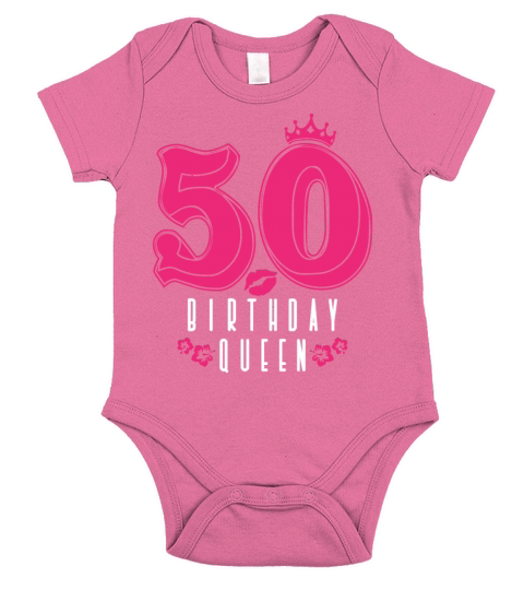 50th Birthday 50 Fifty Fiftieth Age Anniversary Short Sleeve Baby One-Piece