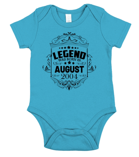 A legend was born in August 2004 Short Sleeve Baby One-Piece