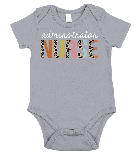 Administrator Nurse Colorful Leopard Print Funny Short Sleeve Baby One-Piece