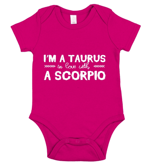 Astrology Holiday Shirt Taurus Love Scorpio Zodiac Sign Gift Short Sleeve Baby One-Piece