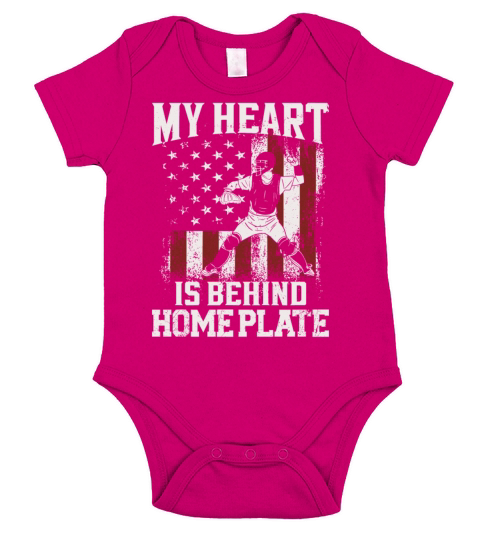 Baseball Fan Catcher Vintage Short Sleeve Baby One-Piece